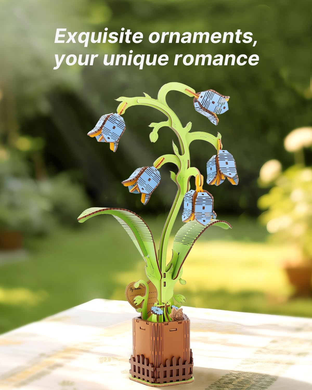 Kaayee 3D Flower Wooden Puzzles for Adults-Lily of the Valley, Wooden Flowers Model Kit Set DIY Crafts to Build, Mother's Day/Botanical Collection/Ideal Creative Gift Ideas/Housewarming（65 PCS） - Image 7