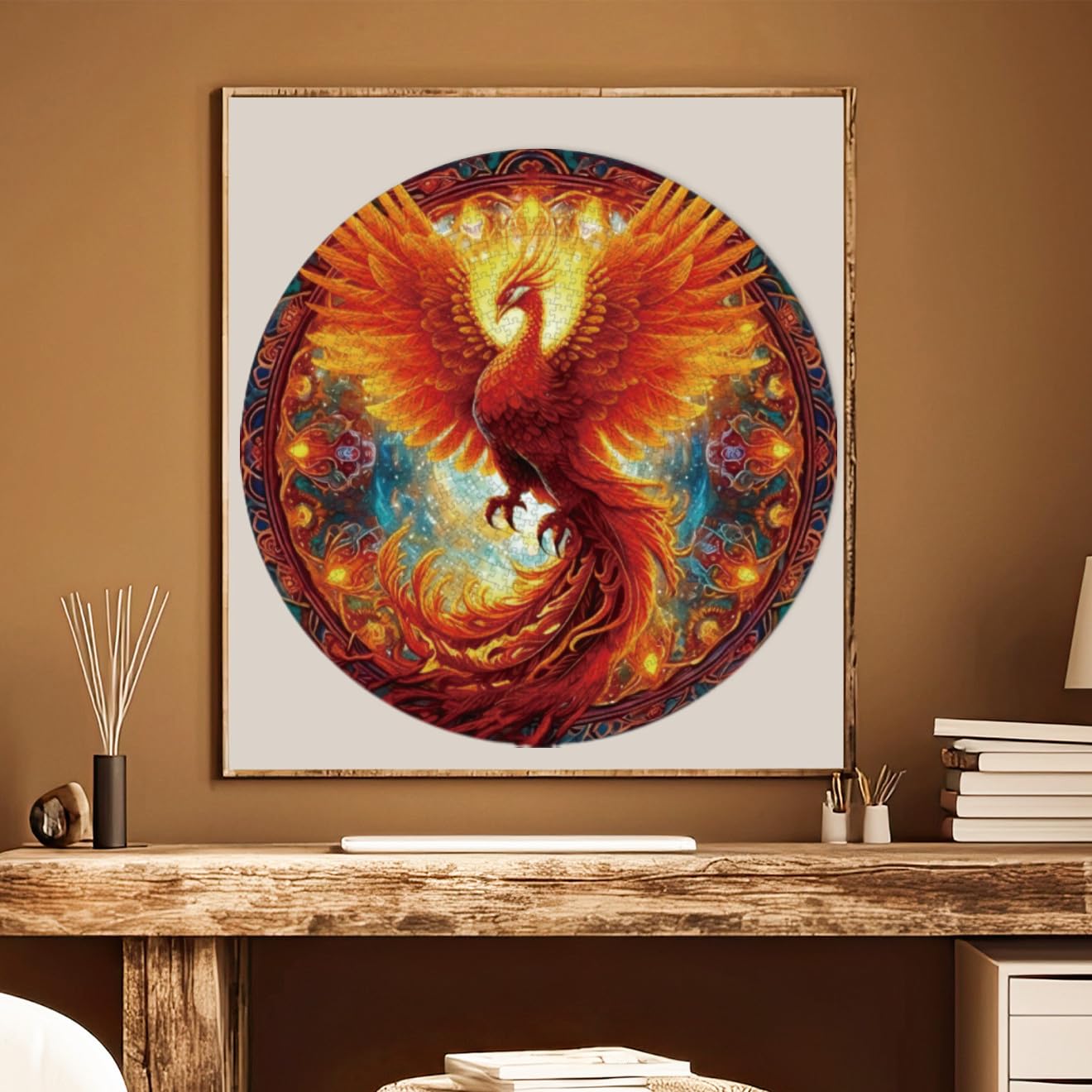 KAAYEE Puzzles for Adults 1000 Pieces, Phoenix Circular Jigsaw Puzzles 1000 Piece, 26.6in Round Impossible Hard Difficult Challenging Puzzle for Adults Birthday Home Decor - Image 6